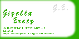 gizella bretz business card